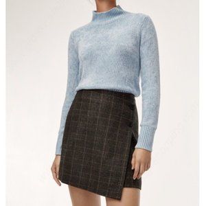 Wilfred - "Claudette Green Check" Wrap Plaid Skirt